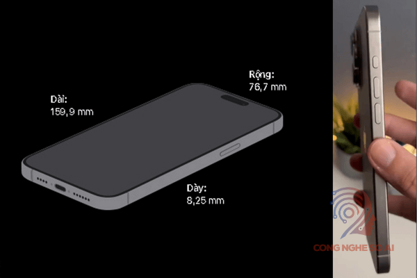 kích thước iphone 15 pro max