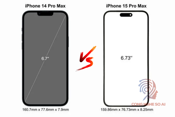 kích thước iphone 15 pro max
