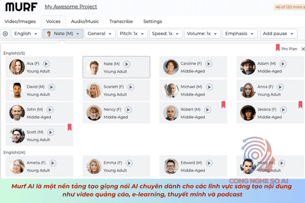 công cụ AI tạo giọng nói ảo