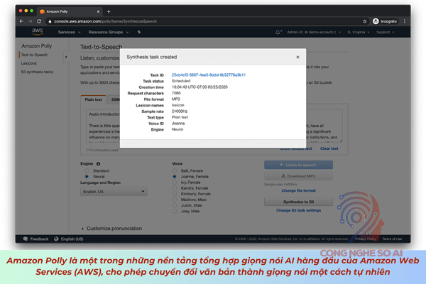 công cụ AI tạo giọng nói ảo
