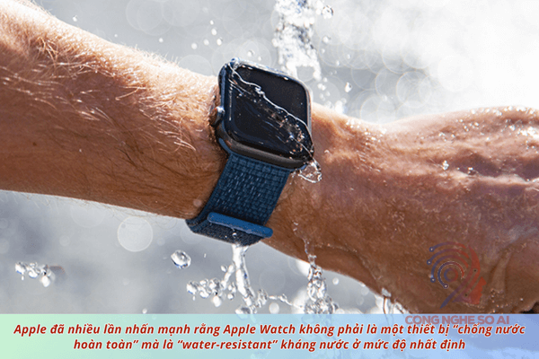 Apple watch có chống nước không