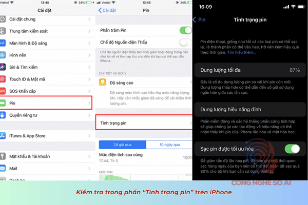 Cách kiểm tra PIN iphone đã thay chưa