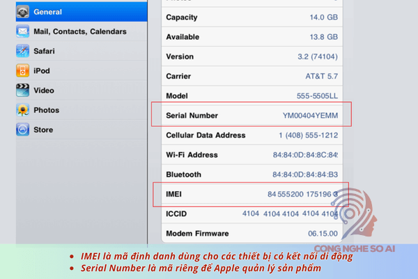 cách check IMEI Apple Watch