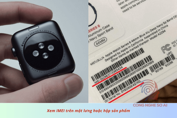 cách check IMEI Apple Watch