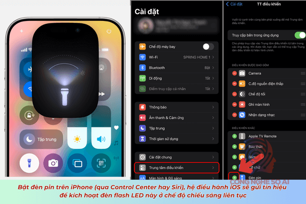 Tại sao không bật được đèn pin trên iPhone