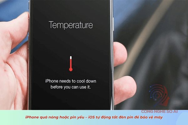 Tại sao không bật được đèn pin trên iPhone