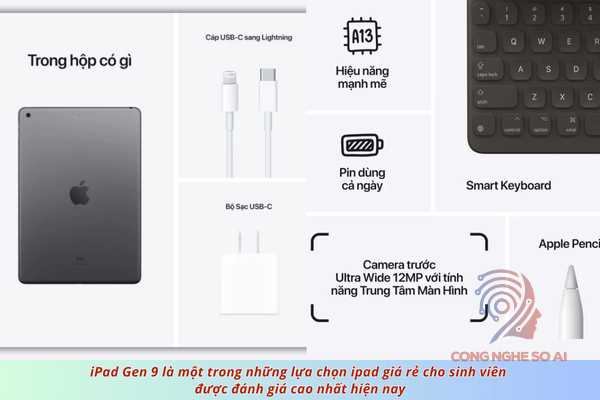 iPad Gen 9 (2021) giá rẻ cho sinh viên
