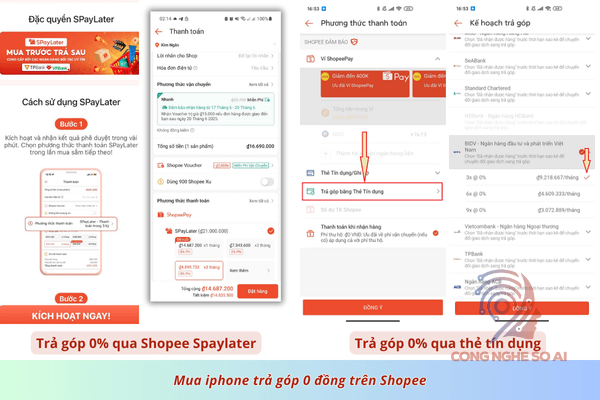iPhone trả góp 0 đồng