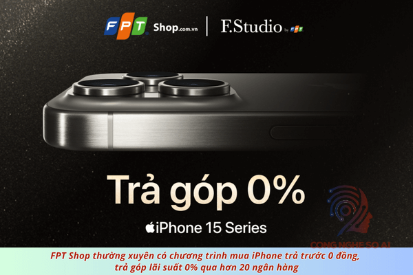 iPhone trả góp 0 đồng