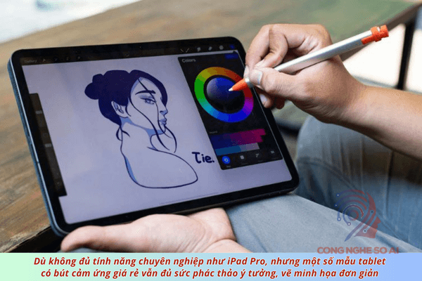 Máy tính bảng có bút cảm ứng giá rẻ
