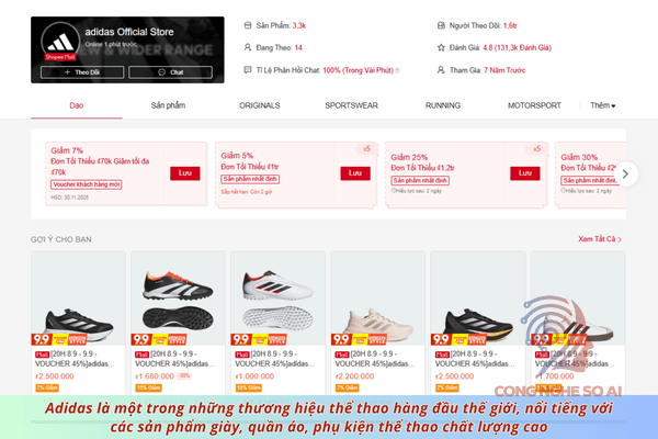 Shop bán giày đá bóng shopee