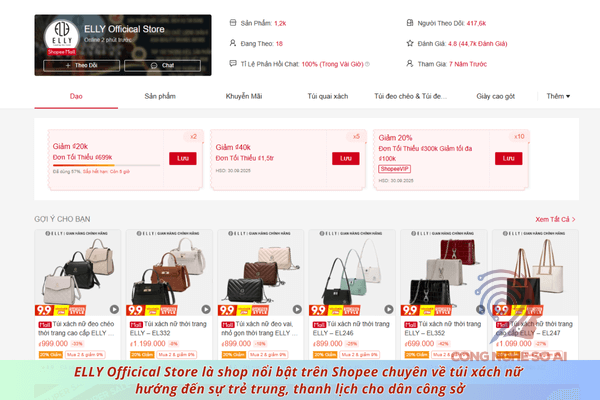 Shop bán túi xách nữ shopee