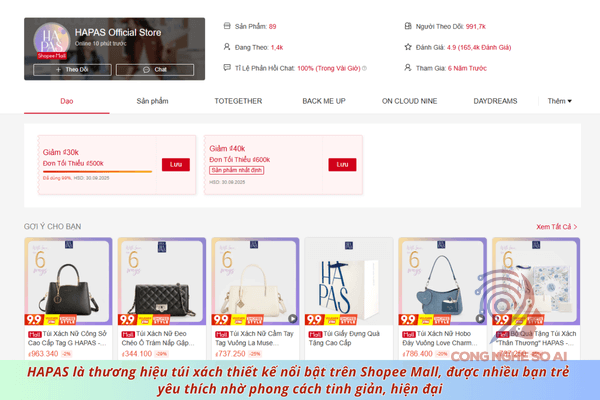 Shop bán túi xách nữ shopee
