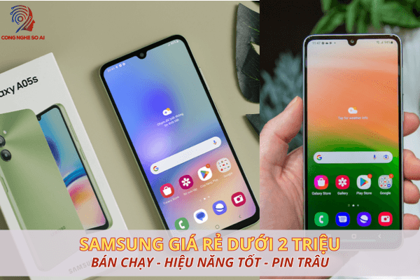 9 mẫu Samsung giá rẻ dưới 2 triệu hot, pin trâu, hiệu năng ổn định