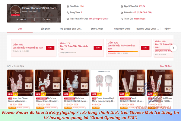 shop bán nước hoa chính hãng trên Shopee