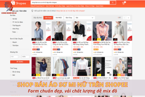 7+ Shop bán áo sơ mi nữ đẹp trên Shopee cực hot
